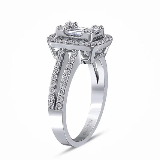 0,63 Karat Baget Pırlanta Yüzük Capar Diamond