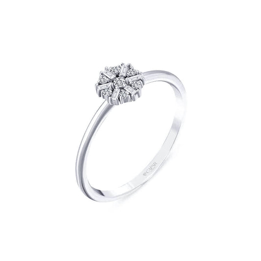 0.11 Karat Pırlanta Baget Yüzük Capar Diamond
