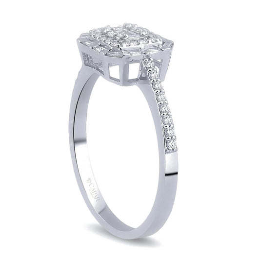 0.35 Karat Baget Pırlanta Yüzük Capar Diamond