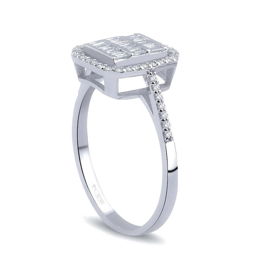 0.40 Karat Baget Pırlanta Yüzük Capar Diamond