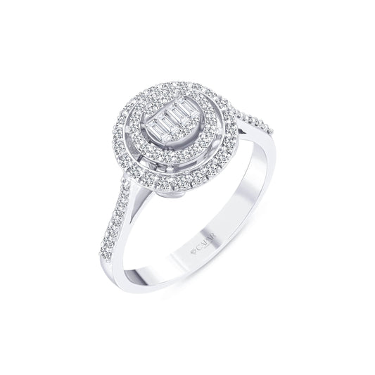 0.53 Karat Pırlanta Baget Yüzük Capar Diamond