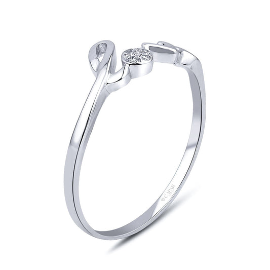 0.02 Karat Pırlanta Love Yüzük Capar Diamond