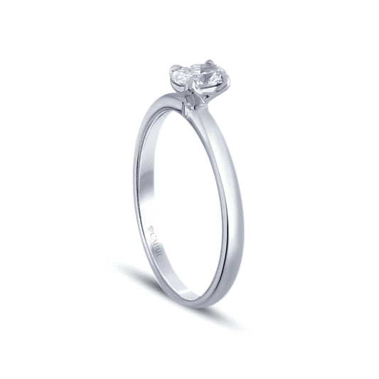 0.30 Karat Pırlanta Oval Tektaş Yüzük Capar Diamond