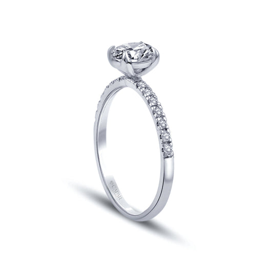 0.85 Karat Pırlanta Oval Tektaş Yüzük Capar Diamond