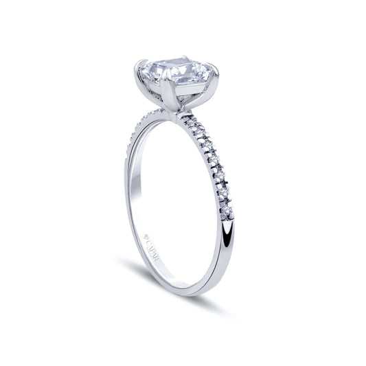 1.12 Karat Pırlanta Prenses Tektaş Yüzük Capar Diamond