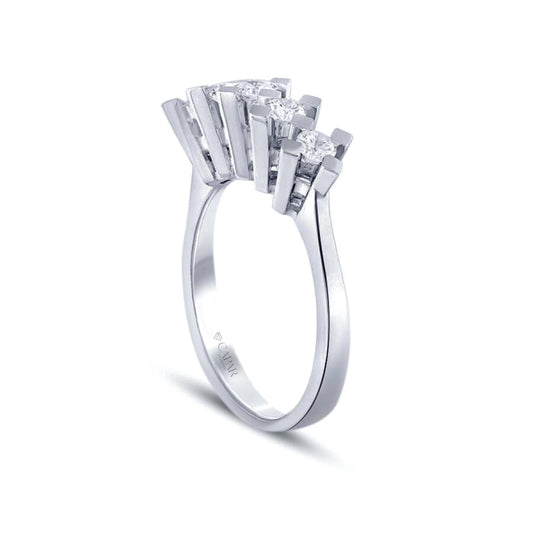 0.50 Karat Pırlanta Beştaş Yüzük Capar Diamond