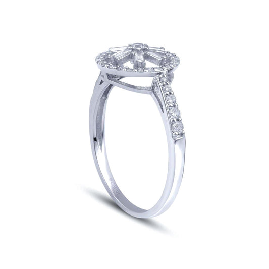 0.36 Karat Pırlanta Baget Yüzük Capar Diamond