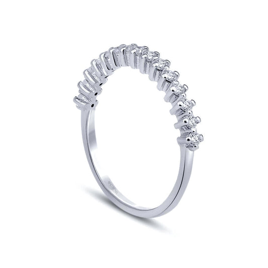 0.46 Karat Pırlanta Yarımtur Yüzük Capar Diamond