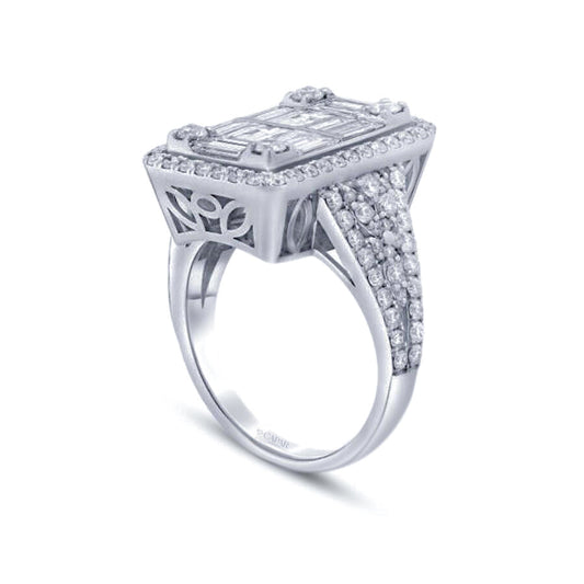 1.44 Karat Pırlanta Baget Yüzük Capar Diamond