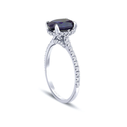 2.56 Karat Pırlanta Safir Yüzük Capar Diamond