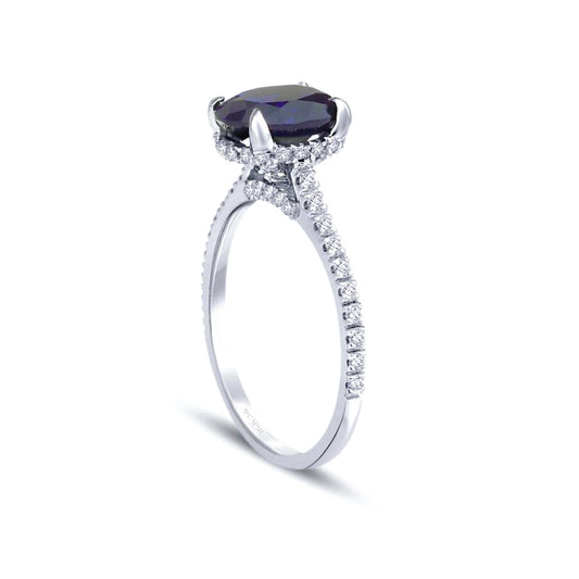1.45 Karat Pırlanta Damla Safir Yüzük Capar Diamond