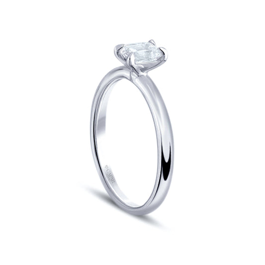 0.50 Karat Pırlanta Emerald Tektaş Yüzük Capar Diamond
