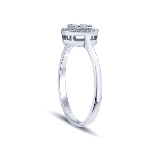 0.17 Karat Pırlanta Baget Yüzük Capar Diamond
