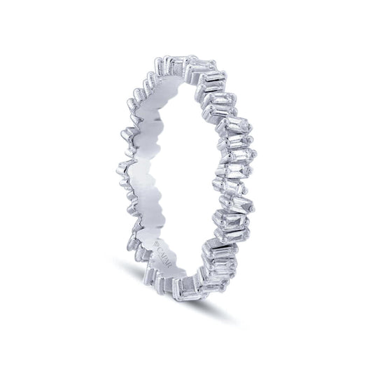 0.70 Karat Pırlanta Baget Tamtur Yüzük Capar Diamond