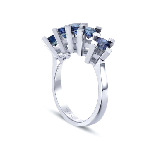 2.71 Karat Safir Beştaş Yüzük Capar Diamond