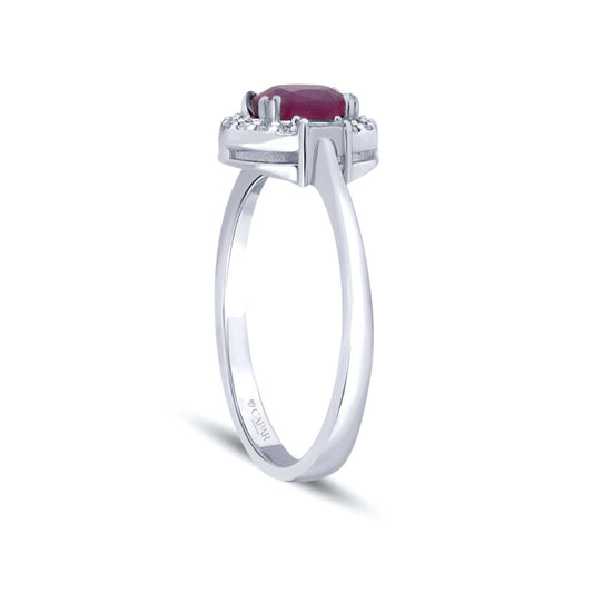 0.95 Karat Pırlanta Yakut Yüzük Capar Diamond
