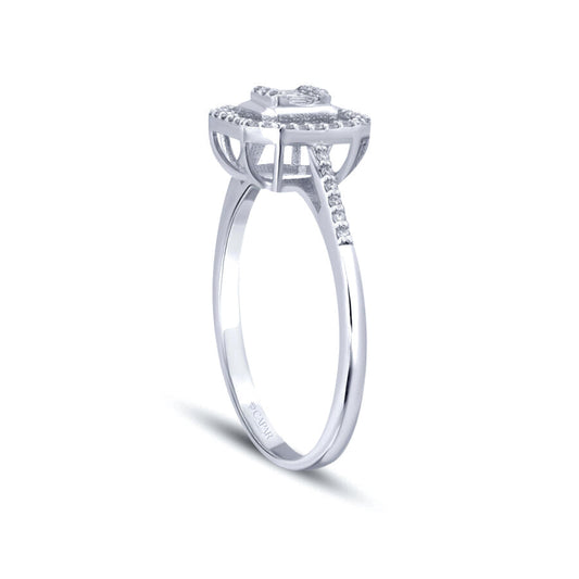 0.19 Karat Pırlanta Baget Yüzük Capar Diamond