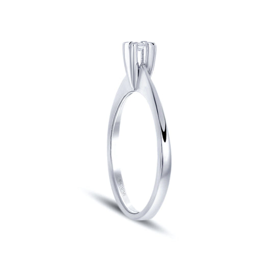 0.04 Karat Pırlanta Tektaş Yüzük Capar Diamond