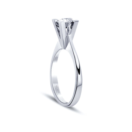 0.04 Karat Pırlanta Efektli Tektaş Yüzük Capar Diamond