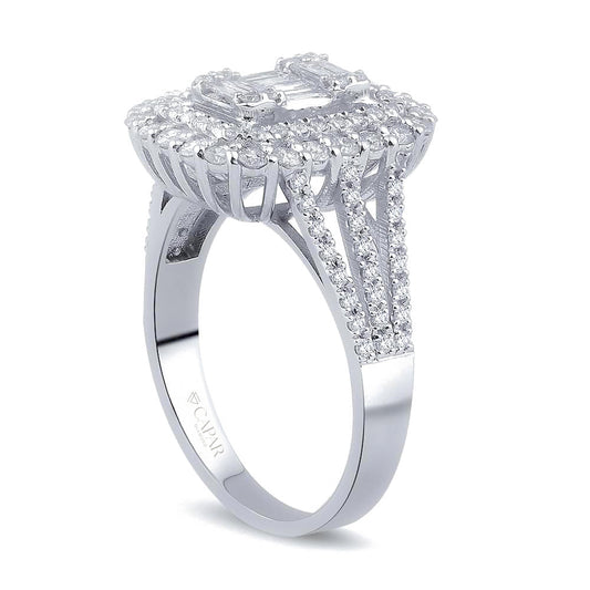 1.00 Karat Baget Pırlanta Yüzük Capar Diamond
