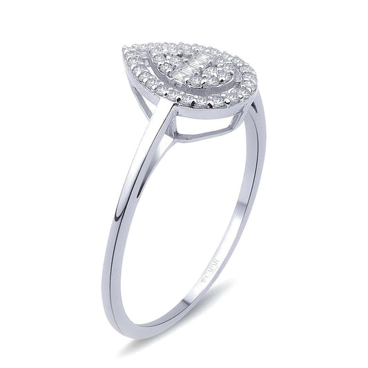0.25 Karat Pırlanta Baget Yüzük Capar Diamond