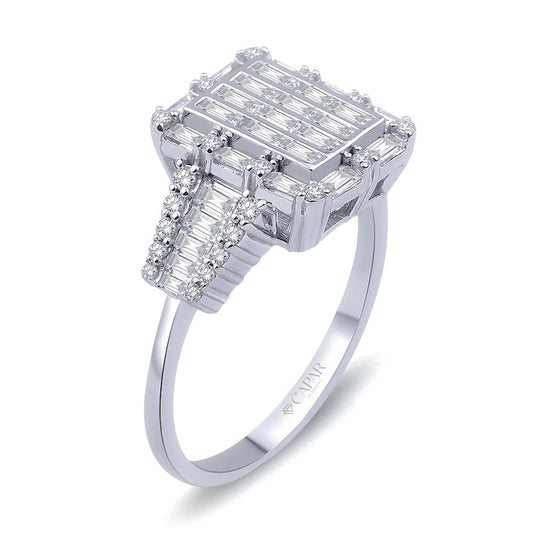 0.75 Karat Baget Pırlanta Yüzük Capar Diamond