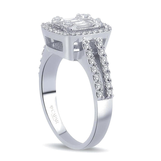 0.75 Karat Baget Pırlanta Yüzük Capar Diamond