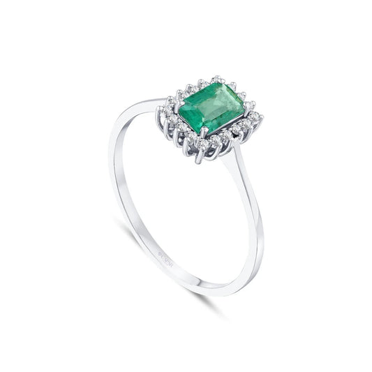 0.52 Karat Zümrüt Tektaş Yüzük Capar Diamond