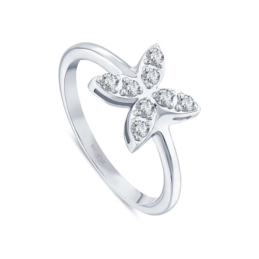 0.21 Karat Pırlanta Kelebek Model Yüzük Capar Diamond