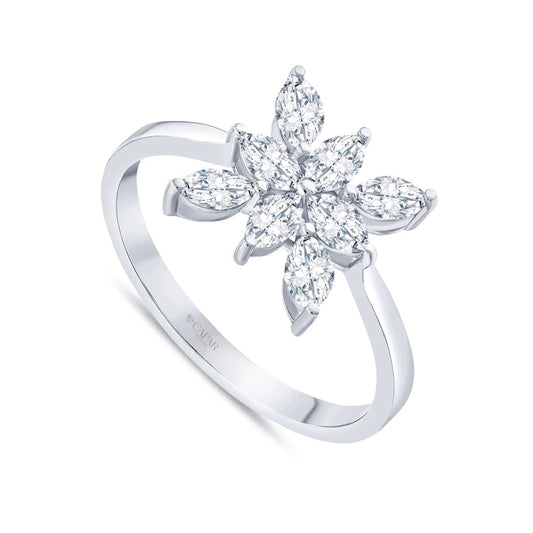 0.71 Karat Markiz Kesim Pırlanta Yüzük Capar Diamond