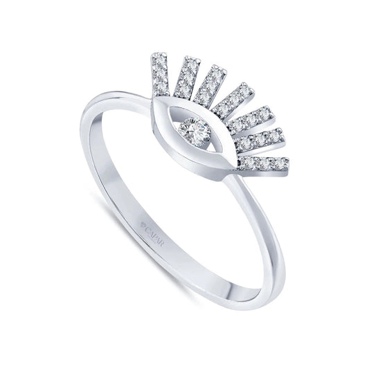 0.15 Karat Pırlanta Göz Yüzük Capar Diamond