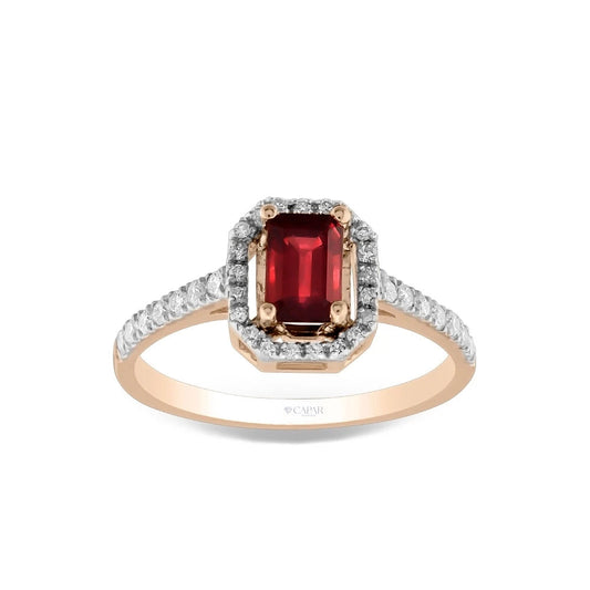 1.11 Karat Pırlanta Yakut Yüzük Capar Diamond