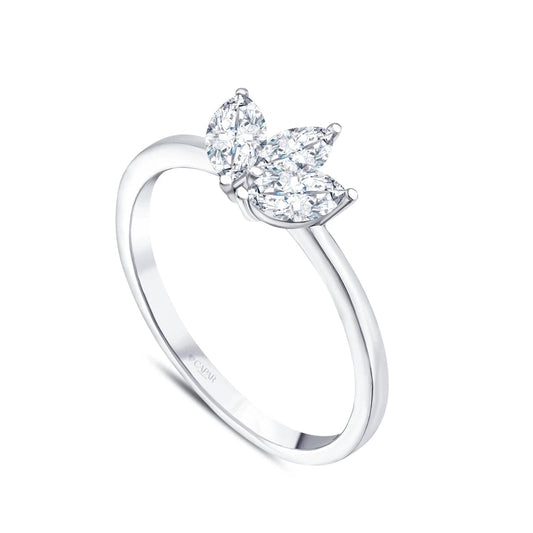 0.62 Karat Markiz Tasarım Pırlanta Yüzük Capar Diamond