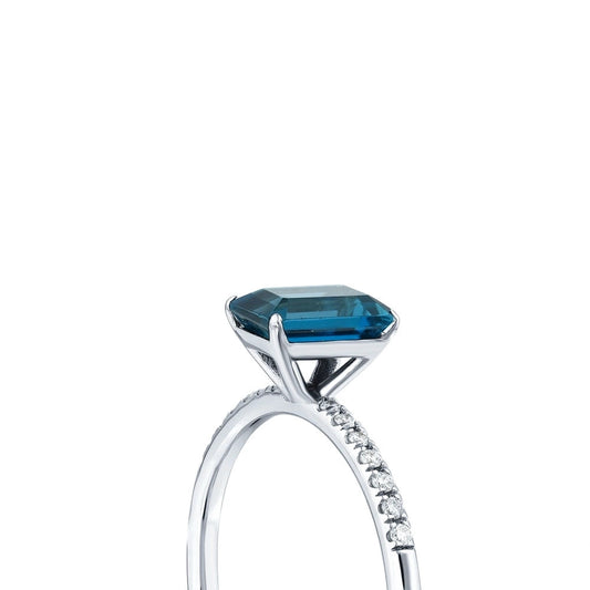 0.08 Karat Safir Taşlı Pırlanta Yüzük Capar Diamond