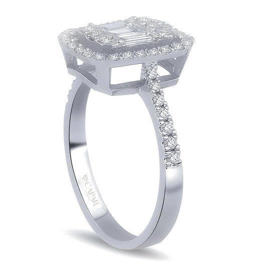0.70 Karat Baget Pırlanta Yüzük Capar Diamond