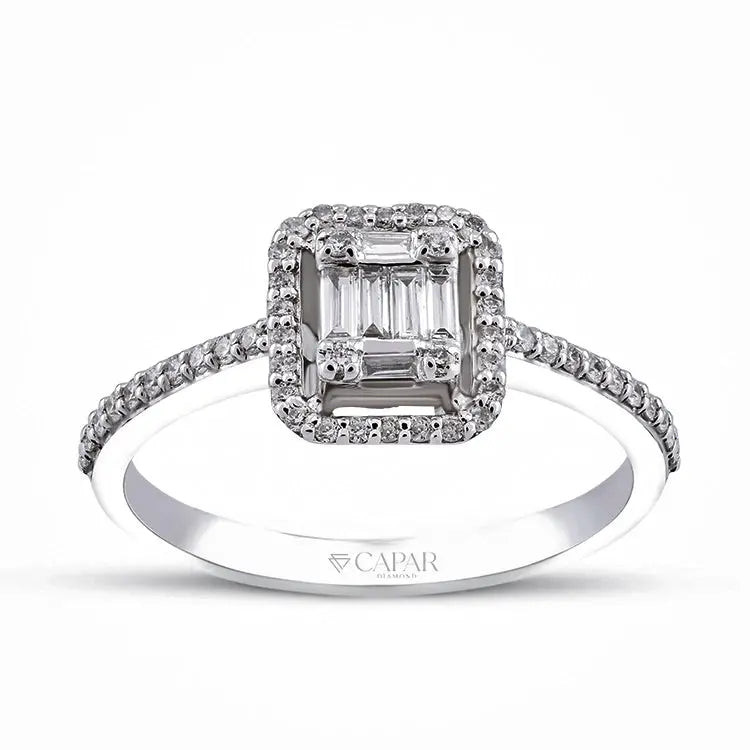 0,24 Karat Baget Pırlanta Yüzük Capar Diamond