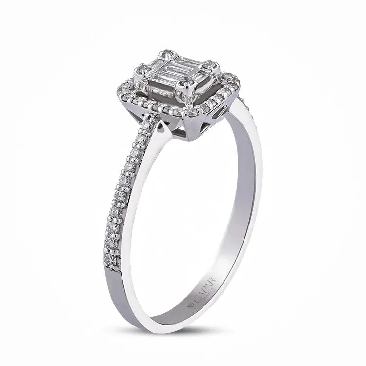 0,24 Karat Baget Pırlanta Yüzük Capar Diamond