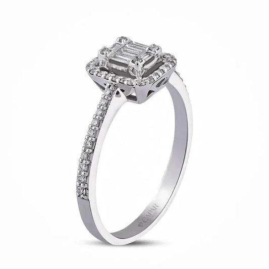 0,24 Karat Baget Pırlanta Yüzük Capar Diamond