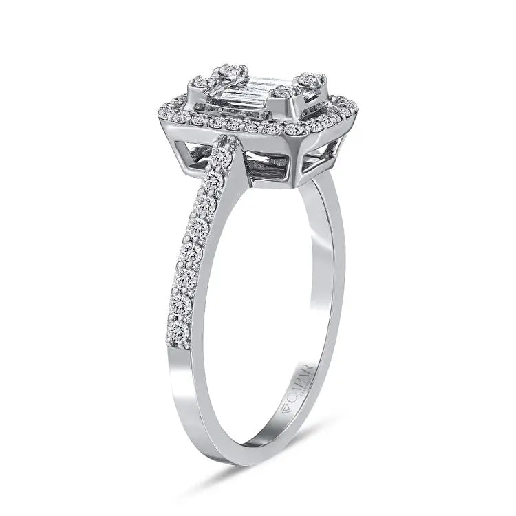 0,50 Karat Baget Pırlanta Yüzük Capar Diamond