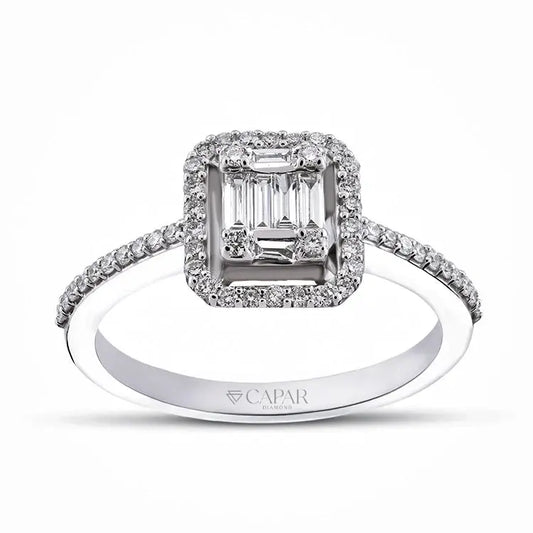 0,31 Karat Baget Pırlanta Yüzük Capar Diamond