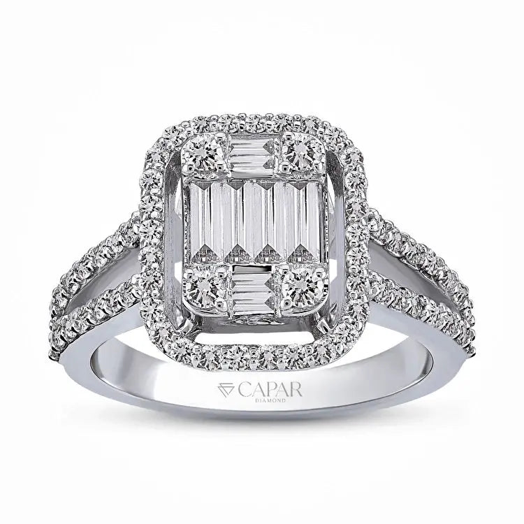 0,85 Karat Baget Pırlanta Yüzük Capar Diamond