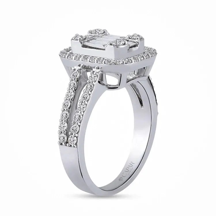 0,85 Karat Baget Pırlanta Yüzük Capar Diamond