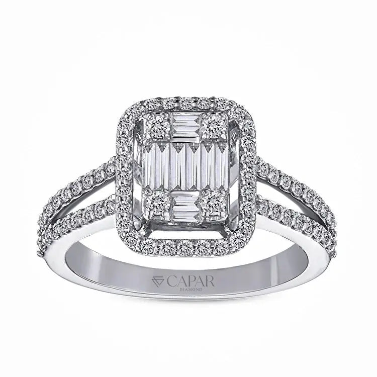 0,63 Karat Baget Pırlanta Yüzük Capar Diamond