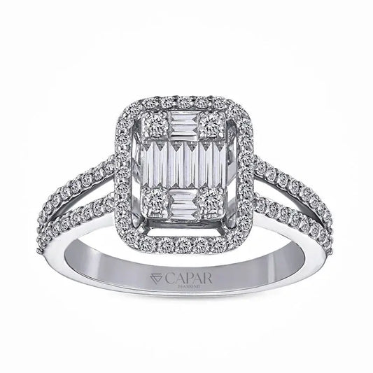0,63 Karat Baget Pırlanta Yüzük Capar Diamond