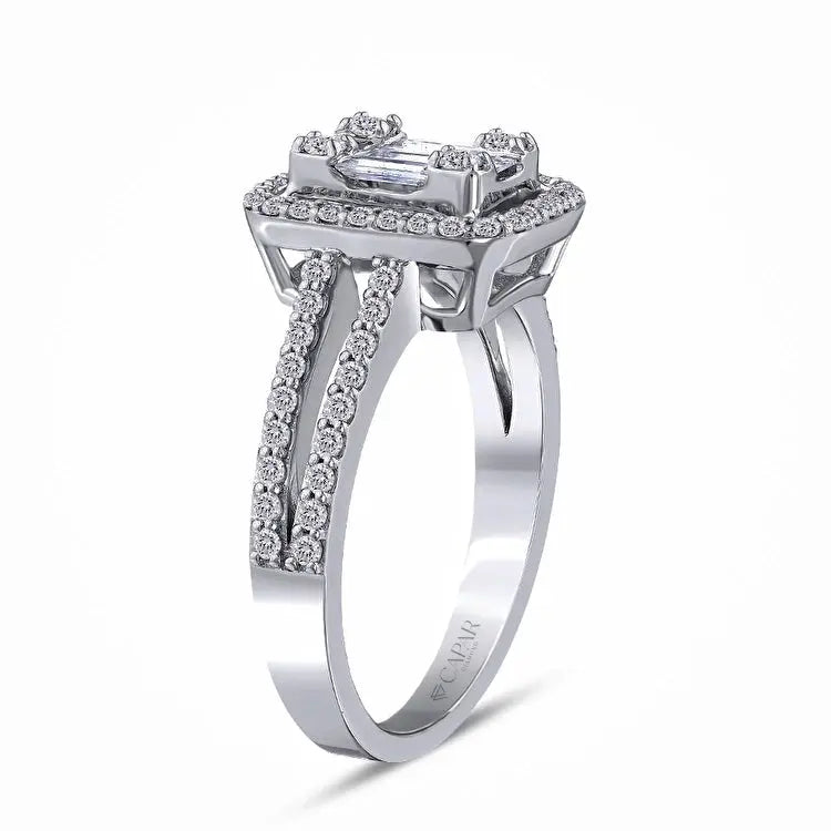 0,63 Karat Baget Pırlanta Yüzük Capar Diamond
