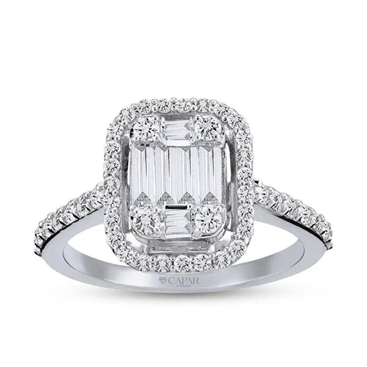 0,73 Karat Baget Pırlanta Yüzük Capar Diamond