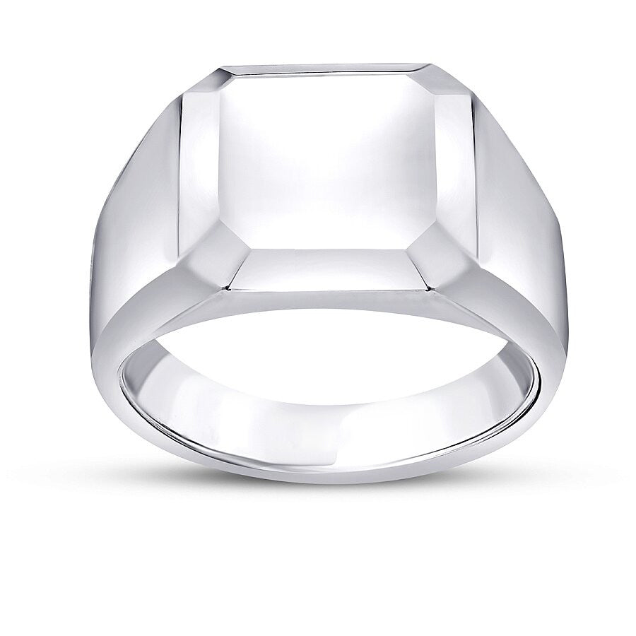 Altın Minimal Dikdörtgen Erkek Yüzük Capar Diamond