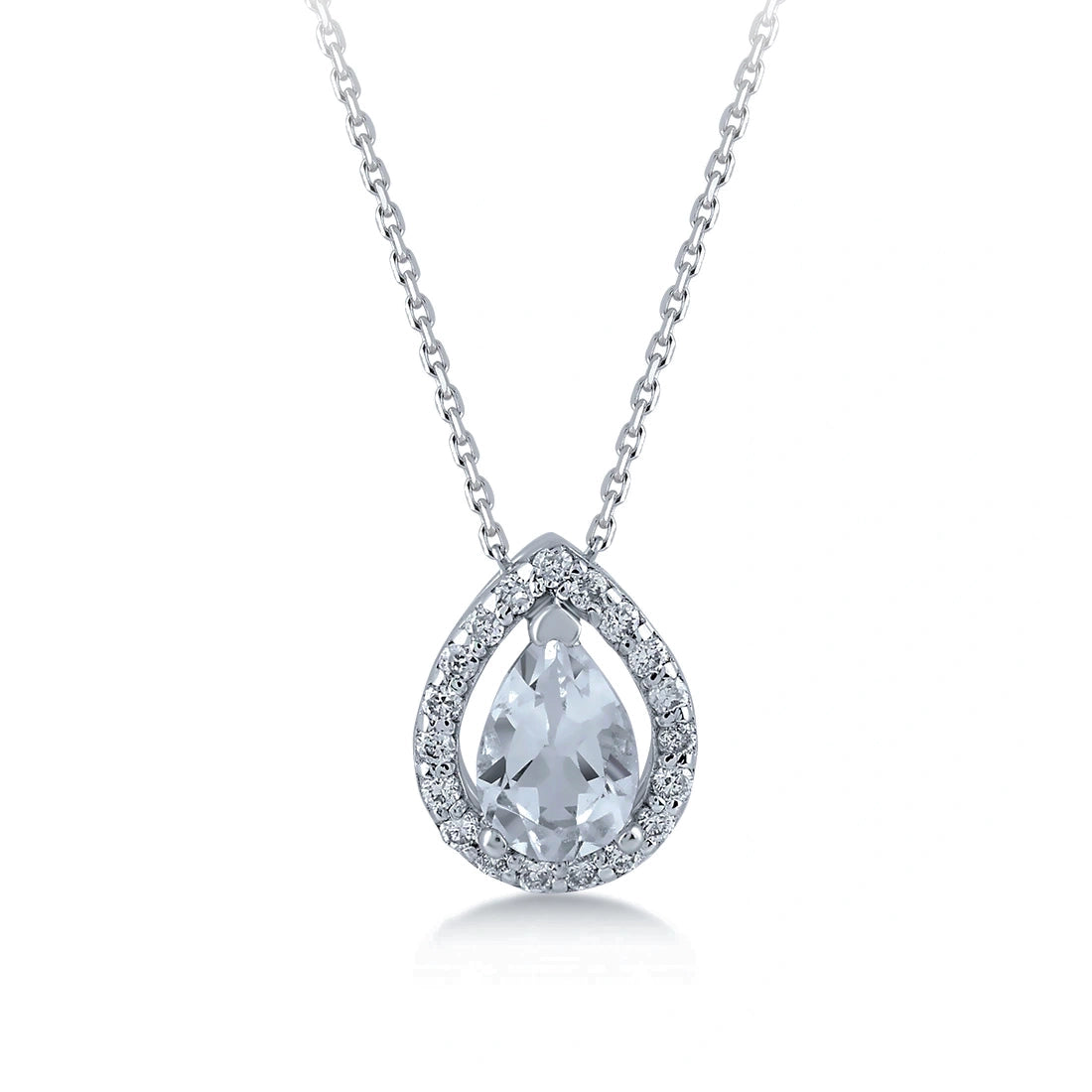 0,49 Karat Pırlanta Topaz Kolye Capar