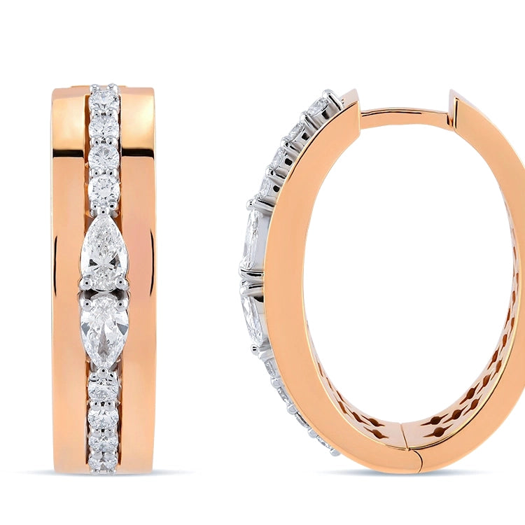 1,09 Karat Pırlanta Küpe Capar