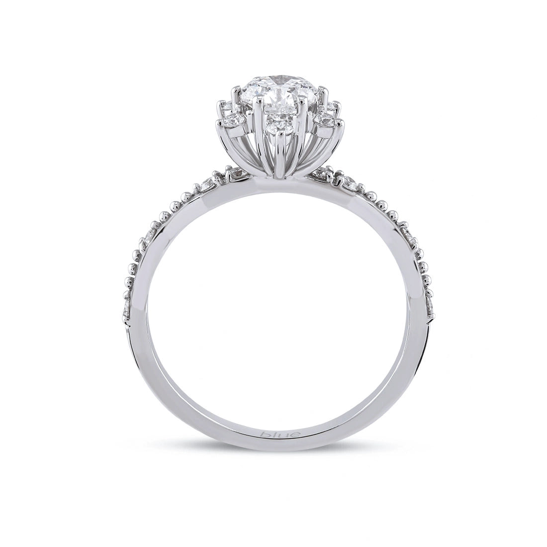 0,75 Karat Lotus Pırlanta Tektaş Yüzük Capar Diamond